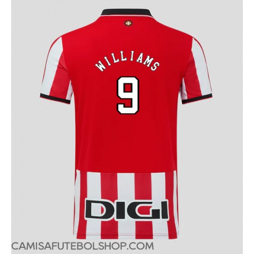 Camisa de time de futebol Athletic Bilbao Inaki Williams #9 Replicas 1º Equipamento 2025-26 Manga Curta
